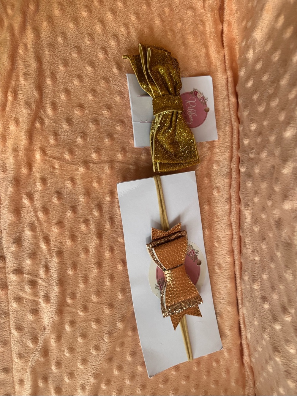 Gold Sequin Bow Headband set- Women Accessories